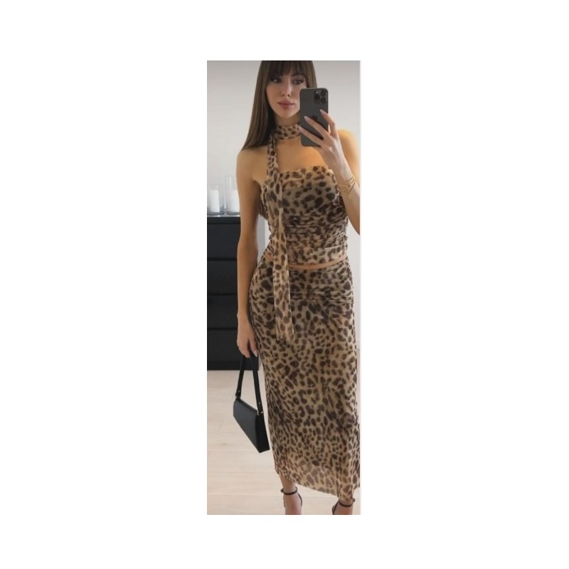 Completo maculato in tulle ZARA - maculato