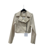 Giubbino Donna Chiodo in Ecopelle - beige