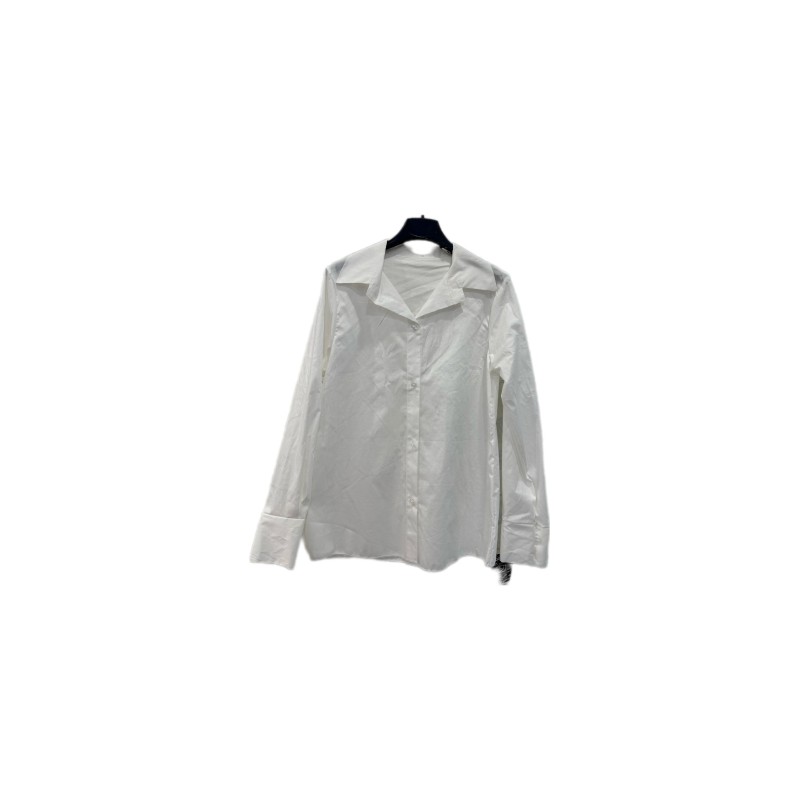 Camicia classica in cotone - bianca