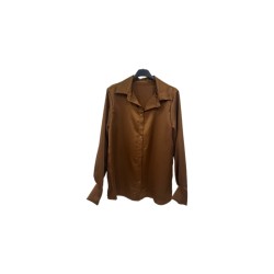 Camicia Donna in raso - marrone