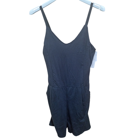 Salopette pantaloncino scamosciata nero