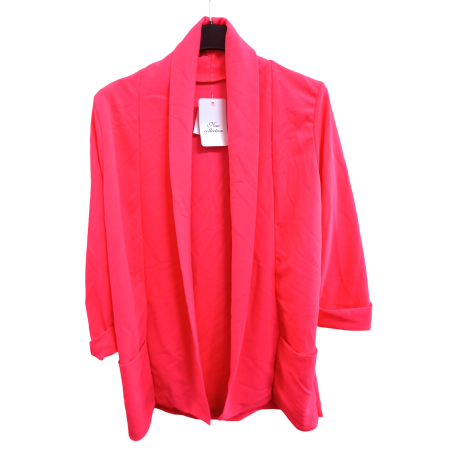 Giacca donna aperta con bottoni arancio