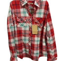 Camicia fantasia in cotone unisex