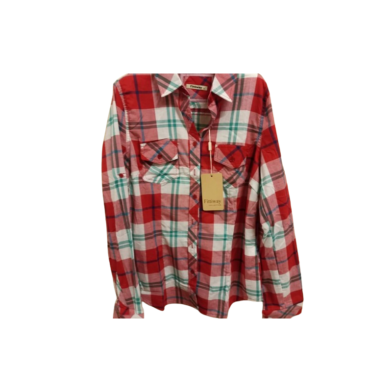 Camicia fantasia in cotone unisex