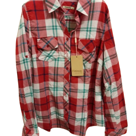 Camicia fantasia in cotone unisex
