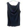 Maglietta smanicata con scollo drappeggiato