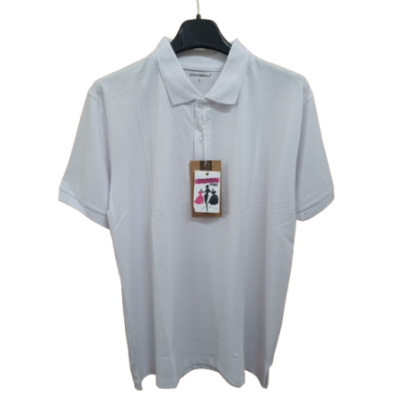 Polo uomo in cotone due bottoni
